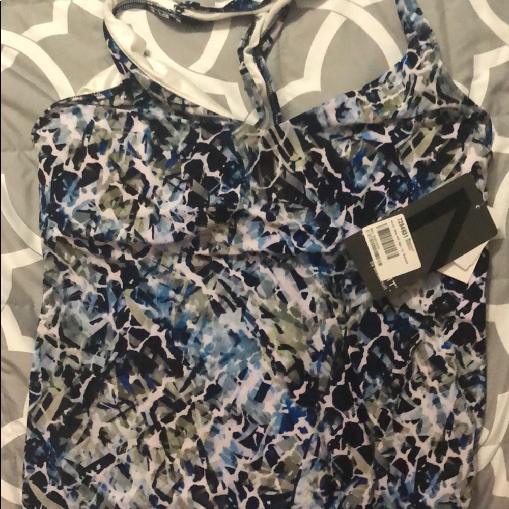 Magicsuit Sea Glass Underwire Tankini Top Size 14